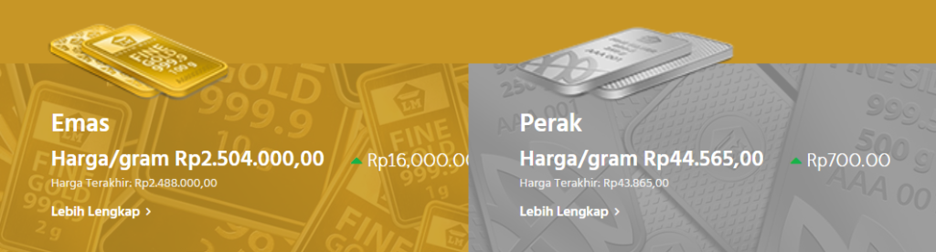 update harga emas antam hari ini